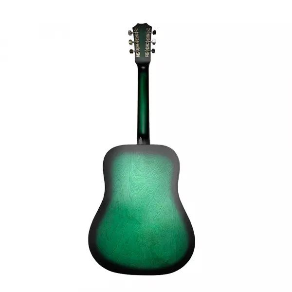 Гитара акустическая, зеленая, Кунгурская Акустика, D-Green-52  рис.2 