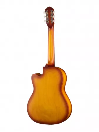 Акустическая гитара, с вырезом, санберст, матовая, Амистар, M-32-SB