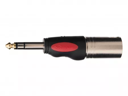 Переходник (разъем переходной) XLR штекер - 1/4'' стерео штекер, Soundking, CXA007