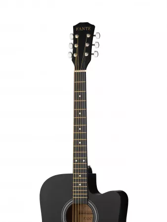 Акустическая гитара 41", с вырезом, черная, Fante, FT-221-BK