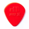 Jazz II Медиаторы, 24шт, полукруглый кончик, нейлон, красные, Dunlop, 47R2N