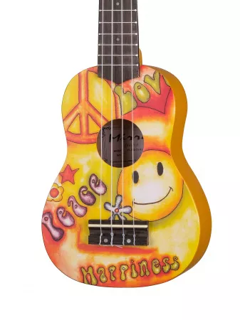 Укулеле сопрано, с рисунком Peace, Mirra, UK-300-21-XL