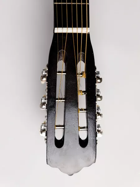 Акустическая гитара, 7-струнная, черная, АККОРД, ACD-40-A-54-BK  рис.2 