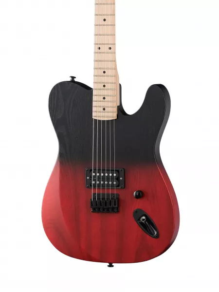 Электрогитара, красная/черная, Inspector, TT-3-red-black  рис.2 