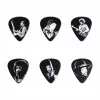 Jimi Hendrix Silver Portrait Медиаторы 12шт, толстые, в коробочке, Dunlop, JH-PT05H