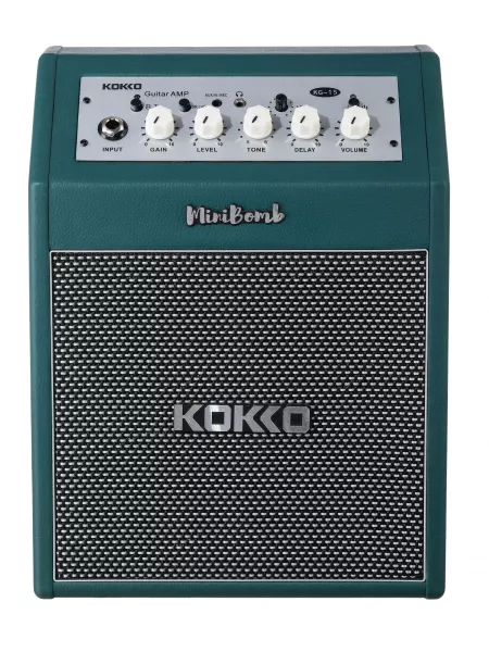 Mini Bomb Гитарный комбоусилитель портативный, 15Вт, синий, Kokko, KG-15-BL  рис.2 