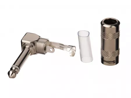 Разъем на кабель 1/4” Male (6,35мм) угловой, моно, Soundking, CC150