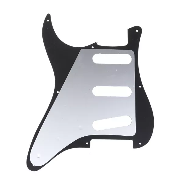 Пикгард для гитары Fender Stratocaster Japan, 3 слоя, черная, Musiclily, MX1405BK  рис.2 