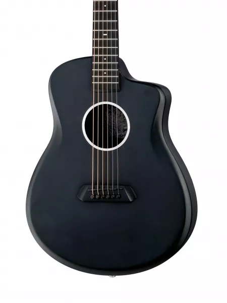 Акустическая гитара, карбон, черная, Simple Fly, J2  рис.2 