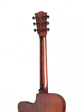 Гитара акустическая, с вырезом, коричневая, Foix, ZD-83CM-BR