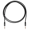 Кабель AUX 3.5мм (m)- 3.5мм (m), 1.0м, TPE черный, в пакете, GoPower, 00-00027478
