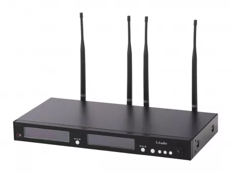 Беспроводная микрофонная система, 4 петличных микрофона, LAudio, RWS-4BLV