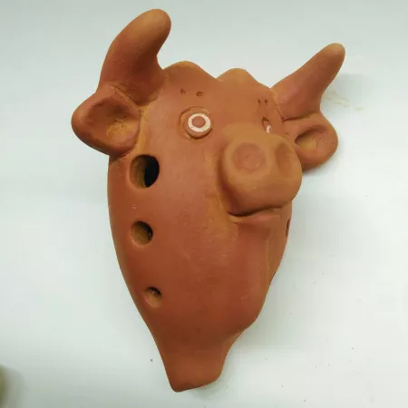 Окарина средняя сувенирная Бычок, Мастерская Никифорова, MN-OSS-14