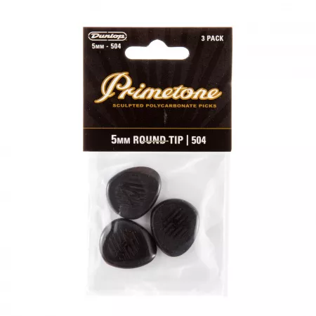 Primetone Медиаторы, 3шт, 5мм, круглый кончик, Dunlop, 477P504