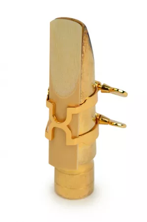 HTS2G H-Ligature Лигатура с колпачком на метал. мундштуки для саксофона тенор, позолоченная, Rico