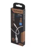 Кабель GP21L USB (m)-Lightning (m) 2.4A силикон белый, GoPower, 00-00028368