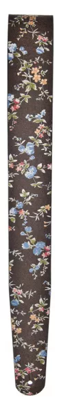 25DFL-02 Distressed Кожаный ремень для гитары, рисунок «Brown Flowers», Planet Waves