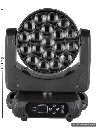 Моторизированная световая "голова", RGBW, LED 19х40Вт, Bi Ray, ML1940W