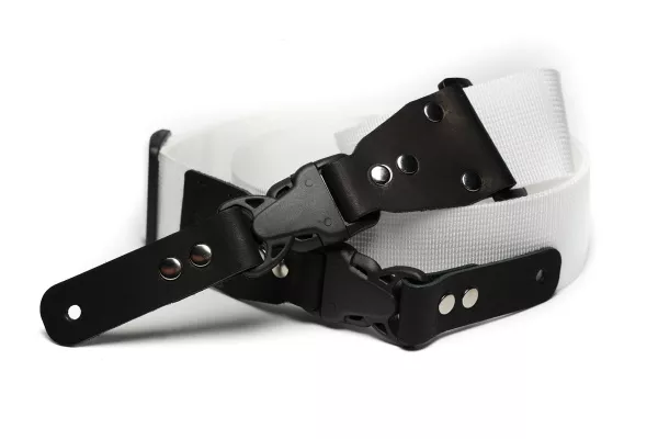 Ремень для гитары, нейлоновый, белый, Mamba straps, MB5022-067  рис.2 