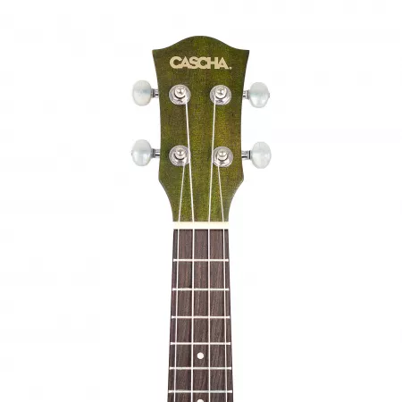 Mahogany Series Укулеле сопрано, с чехлом, зеленый, Cascha, HH-2265
