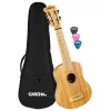 Bamboo Series Укулеле сопрано, с чехлом, цвет натуральный, Cascha, HH-2312