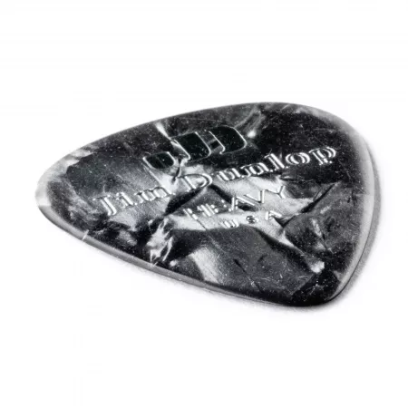 Genuine Celluloid Медиаторы, 12шт, толстые, черный перламутр, Dunlop, 483P02HV