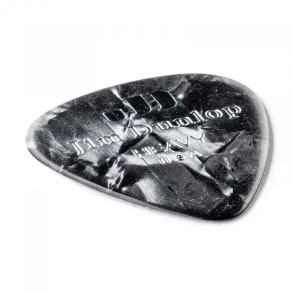 Genuine Celluloid Медиаторы, 12шт, толстые, черный перламутр, Dunlop, 483P02HV  рис.2 