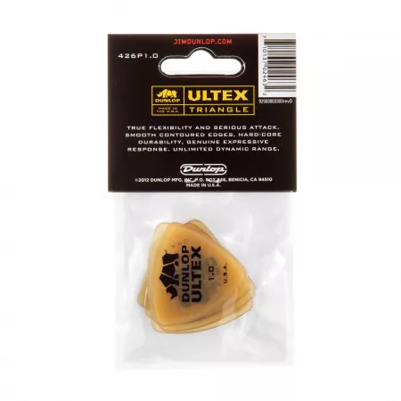 Ultex Triangle Медиаторы 6шт, толщина 1,00мм, треугольные, Dunlop, 426P1.0