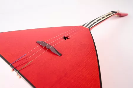Спутник Красная Звезда. Балалайка традиционная с резонатором с форме звезды, Балалайкеръ, 3S-RS