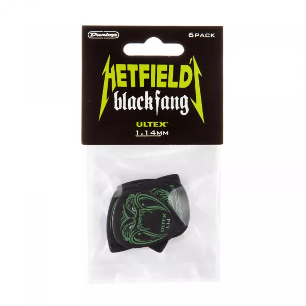 Black Fang Медиаторы, 6шт, толщина 1,14мм, Dunlop, PH112P1.14  рис.2 
