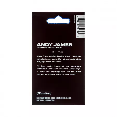 Andy James Flow Jumbo Медиаторы 3шт, толщина 2.0мм, Dunlop, 546PAJ2.0