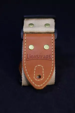 Ремень для гитары, полиэстер, бежевый, LionStraps, LS.P.C.004