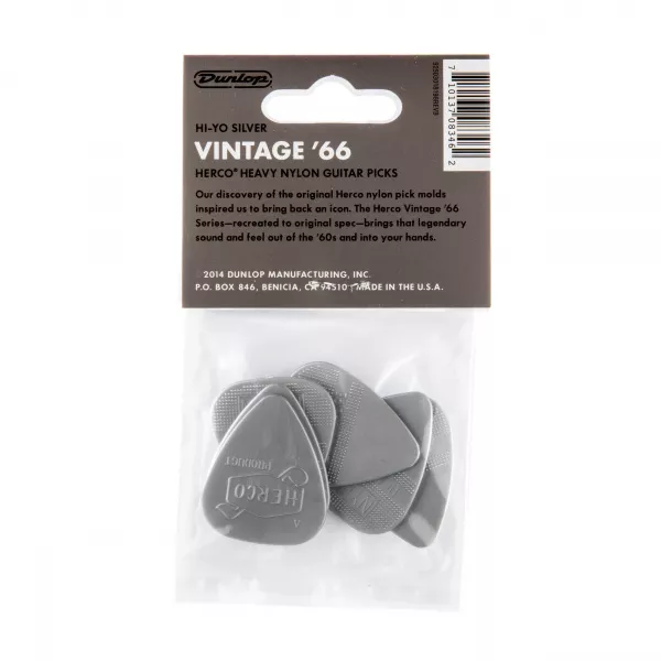 Herco Vintage ’66 Медиаторы 6шт, толстые, Dunlop, HEV211P  рис.2 