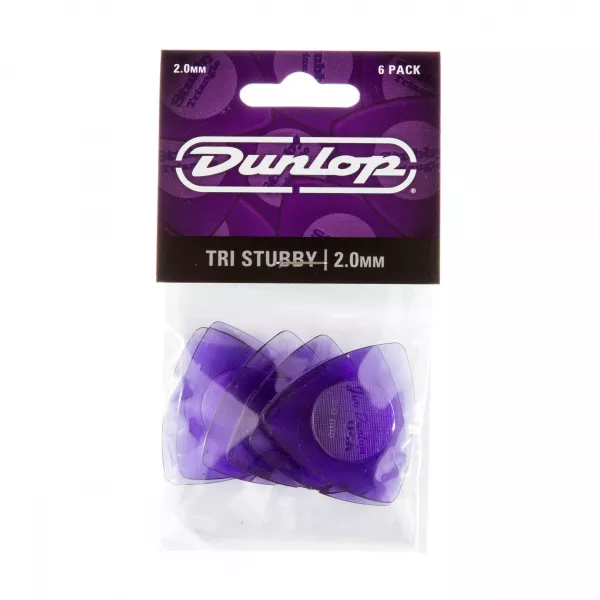 Tri Stubby Медиаторы, треугольные, 6шт, толщина 2,0мм, Dunlop, 473P2.0  рис.2 