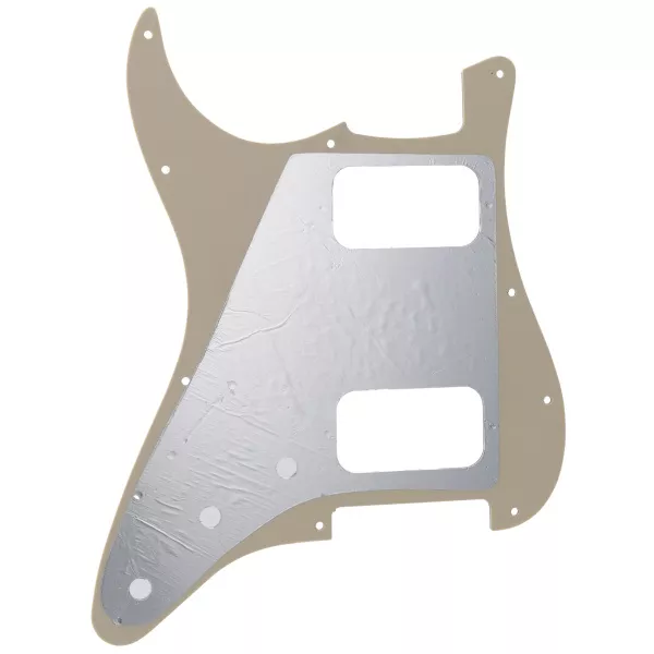 Пикгард для электрогитары Fender Stratocaster HH, 3 слоя, кремовая, Musiclily, MX2248CM  рис.2 