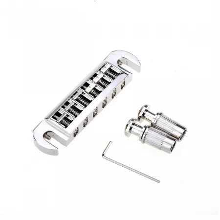 Бридж Tune-o-matic Wraparound для Gibson Les Paul, никель, Musiclily, MX1280NK