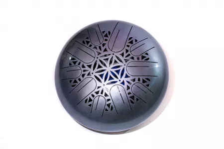 Глюкофон 30см, цветок жизни, двутон, с подсветкой, Си-минор / Ре-мажор, Kosmosky, KSY.30.FL-dvu