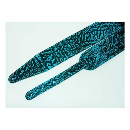 Leather Tigina Ремень для гитары, кожаный, аквамарин, Fidel, FL8012LT