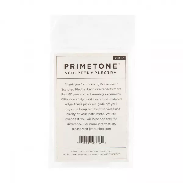 Primetone Медиаторы 3шт, толщина 1,4мм, треугольник, Dunlop, 513P1.4  рис.2 