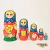 LHM10149 Матрешка "Балалайка" 5 кукольная, Хохлома