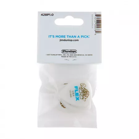 Tortex Flex Медиаторы, 12шт, толщина 1,00мм, Dunlop, 428P1.0