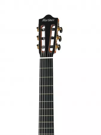 Классическая гитара со звукоснимателем, с вырезом, Martinez, Almeria-Luthier-Rosewood