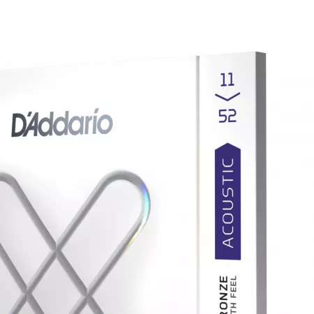 XS Комплект струн для акустической гитары, фосфорная бронза, 11-52, D'Addario, XSAPB1152