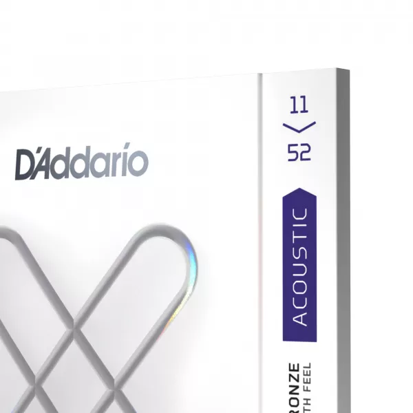 XS Комплект струн для акустической гитары, фосфорная бронза, 11-52, D'Addario, XSAPB1152  рис.2 