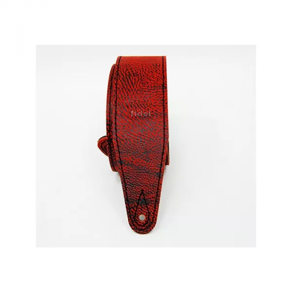 Leather 21 Ремень для гитары, кожаный, лава, Fidel, FL60031L21L  рис.2 
