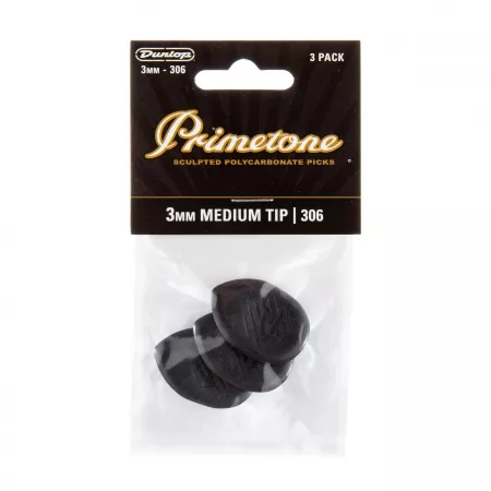 Primetone Медиаторы, 3шт, 3мм, средний кончик, Dunlop, 477P306