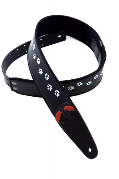 Mojo Cat Black Ремень для гитары, текстиль/синтетика, черный, RightOn Straps, 8436612540610  рис.2 
