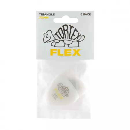 Tortex Flex Медиаторы, 6шт, толщина 0,73мм, треугольные, Dunlop, 456P.73
