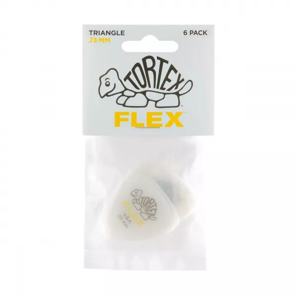 Tortex Flex Медиаторы, 6шт, толщина 0,73мм, треугольные, Dunlop, 456P.73  рис.2 