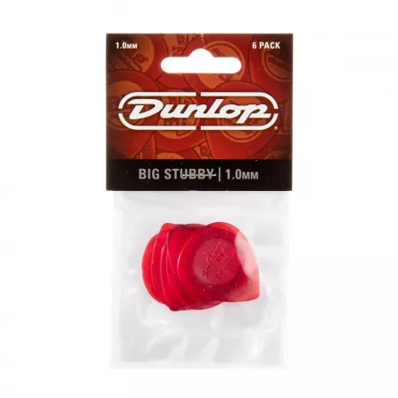 Big Stubby Медиаторы 6шт, толщина 1,0мм, Dunlop, 475P1.0